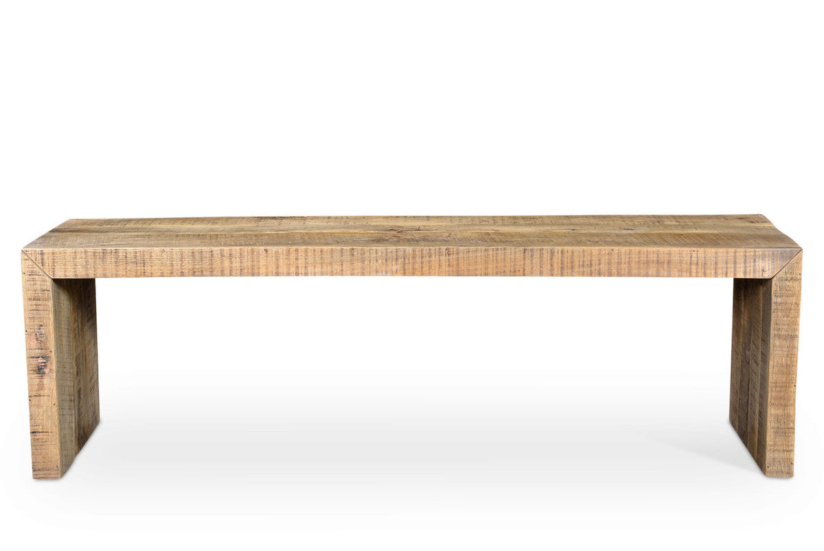 The Laurent Dining Set | Solid Mango Wood Table & Benches