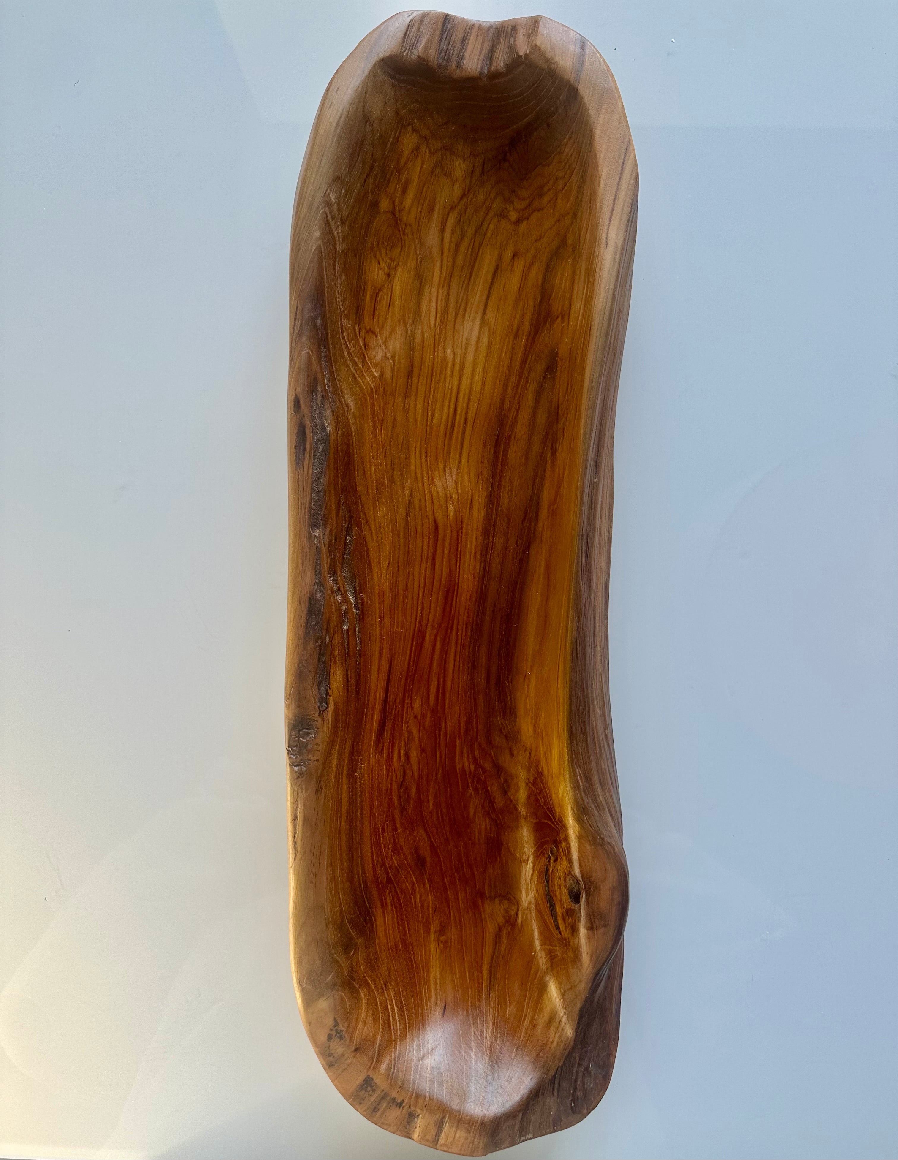 The Cécile Bowl — Live-Edge Teak — product view