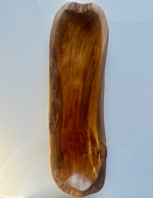 The Cécile Bowl — Live-Edge Teak — product view