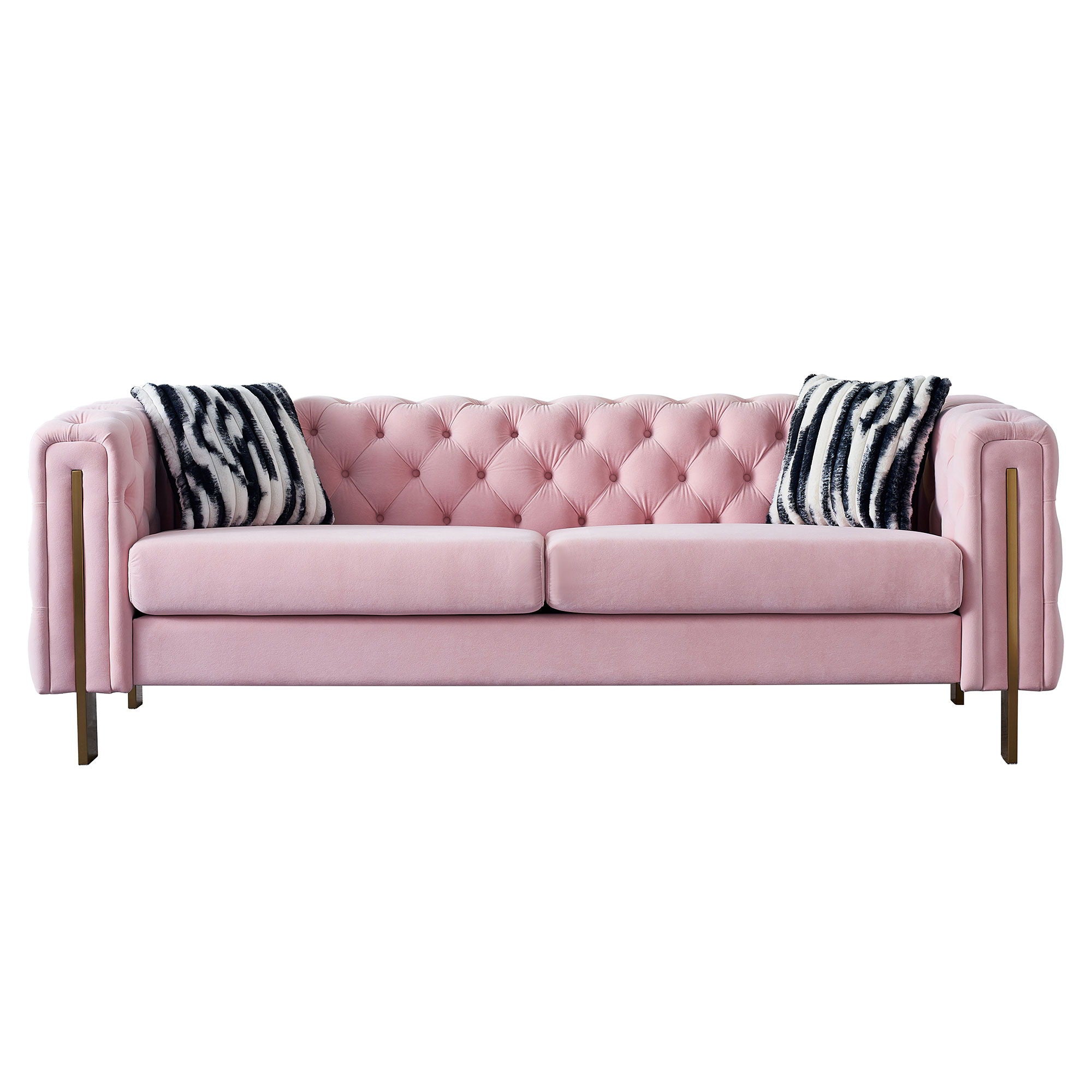 Criterion Sofa in Pink - Tuxedo Style