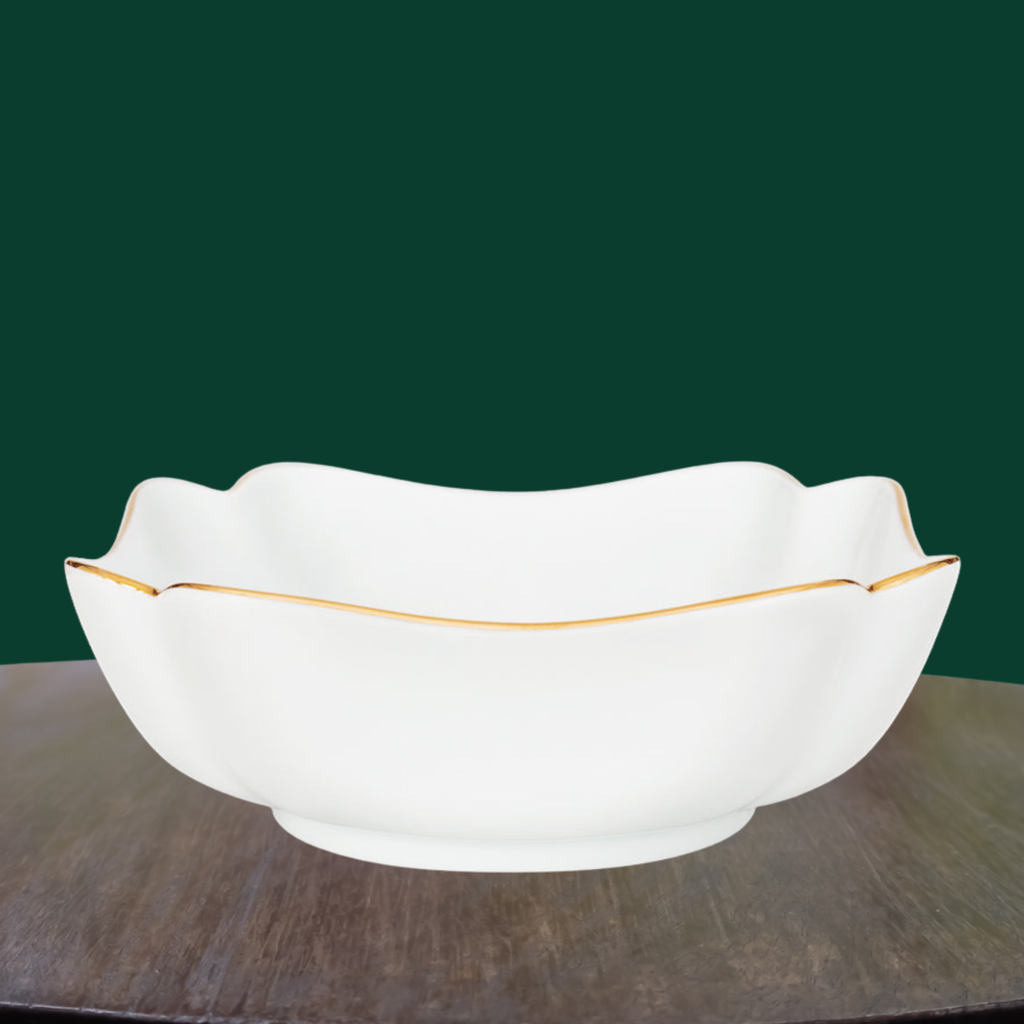 The Blanche Bowl | Gilded Porcelain
