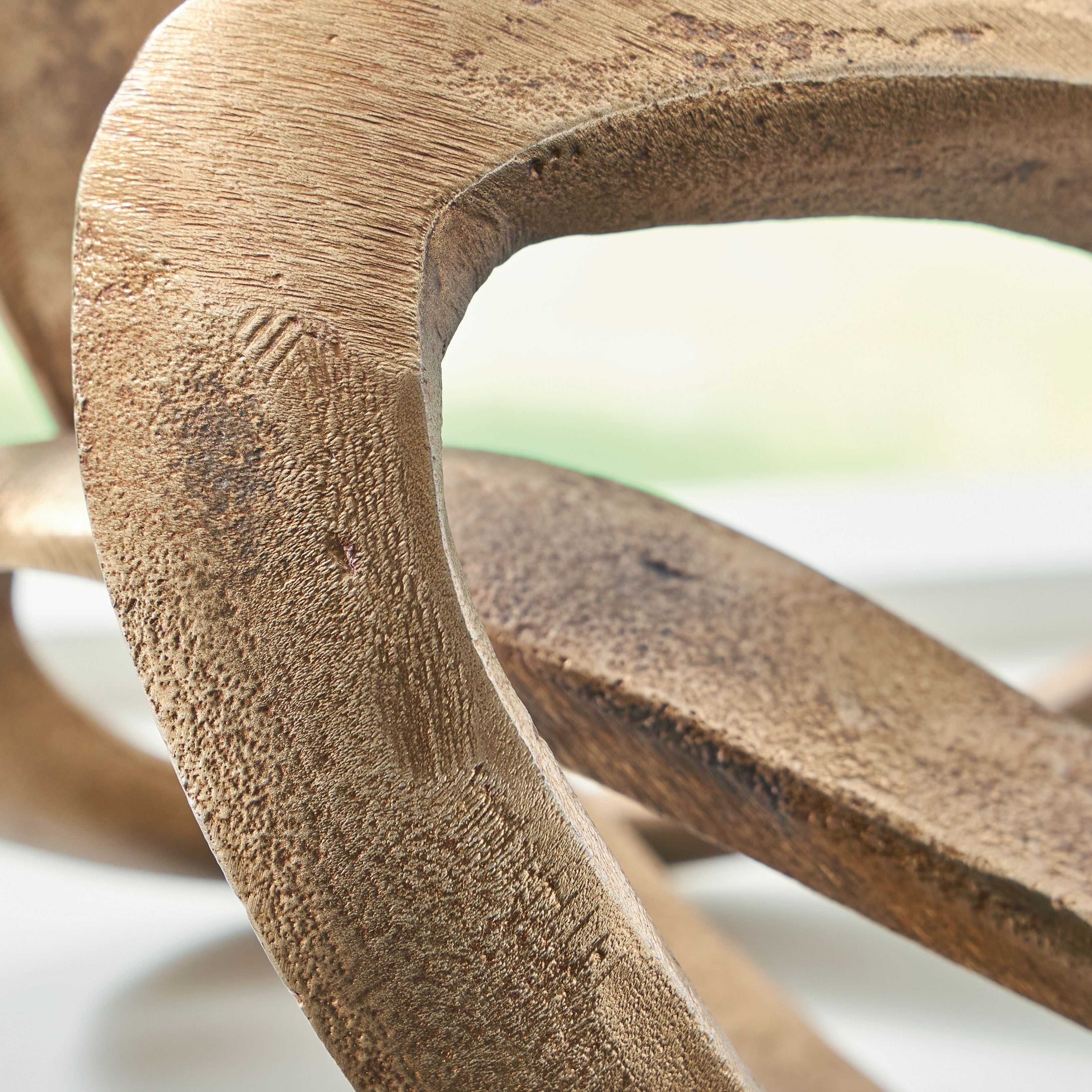 The Liaison Sculpture — Antique Brass Infinity Loop — jpg