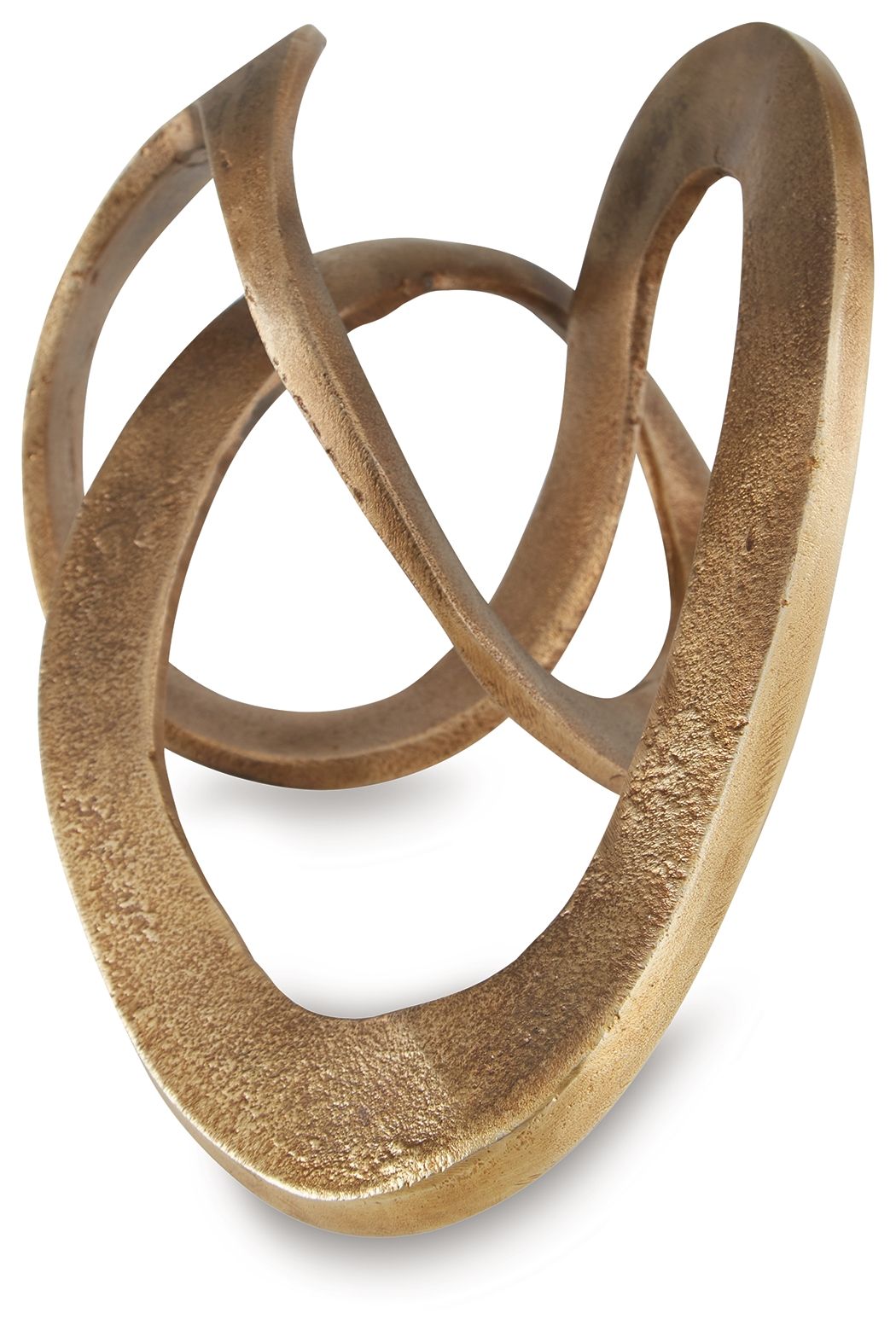The Liaison Sculpture — Antique Brass Infinity Loop — dcbc jpg