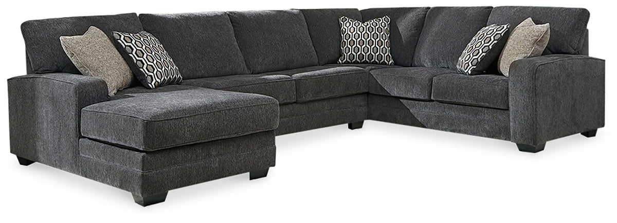 The Lucien Sectional | Slate Deep-Seat Chaise