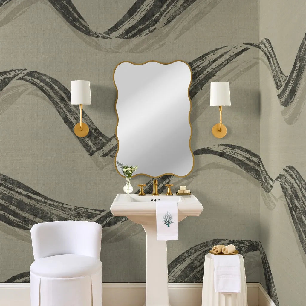 The Maëlys Mural — Sculpted Windswept Wave — bath grasscloth webp