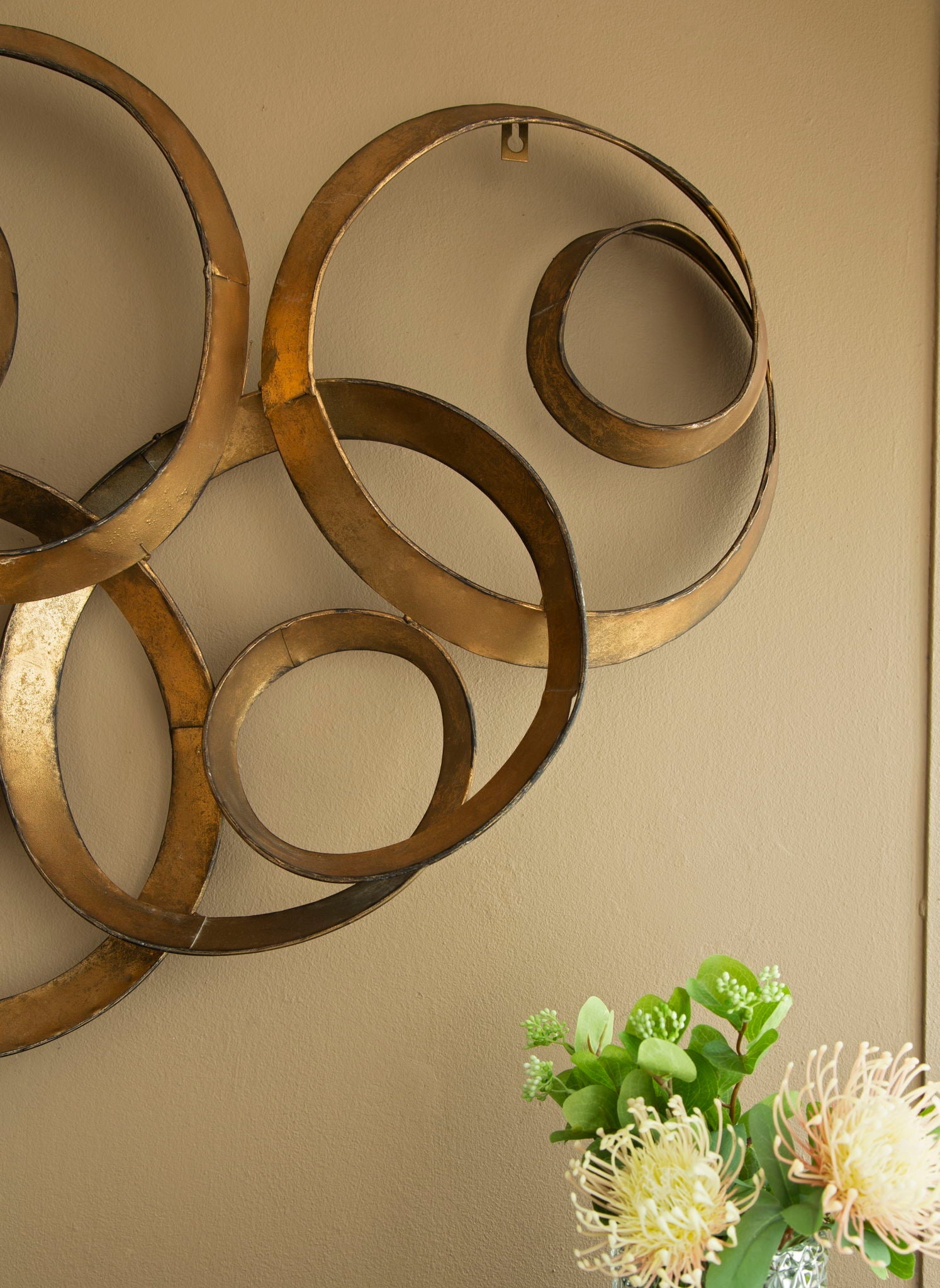 The Valérie Wall Decor — Gilded Ring Sculpture — bab jpg