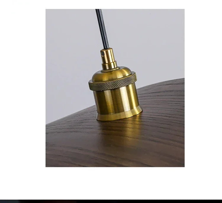 The Noémie Pendant — Walnut — chandelier modern walnut pendant house