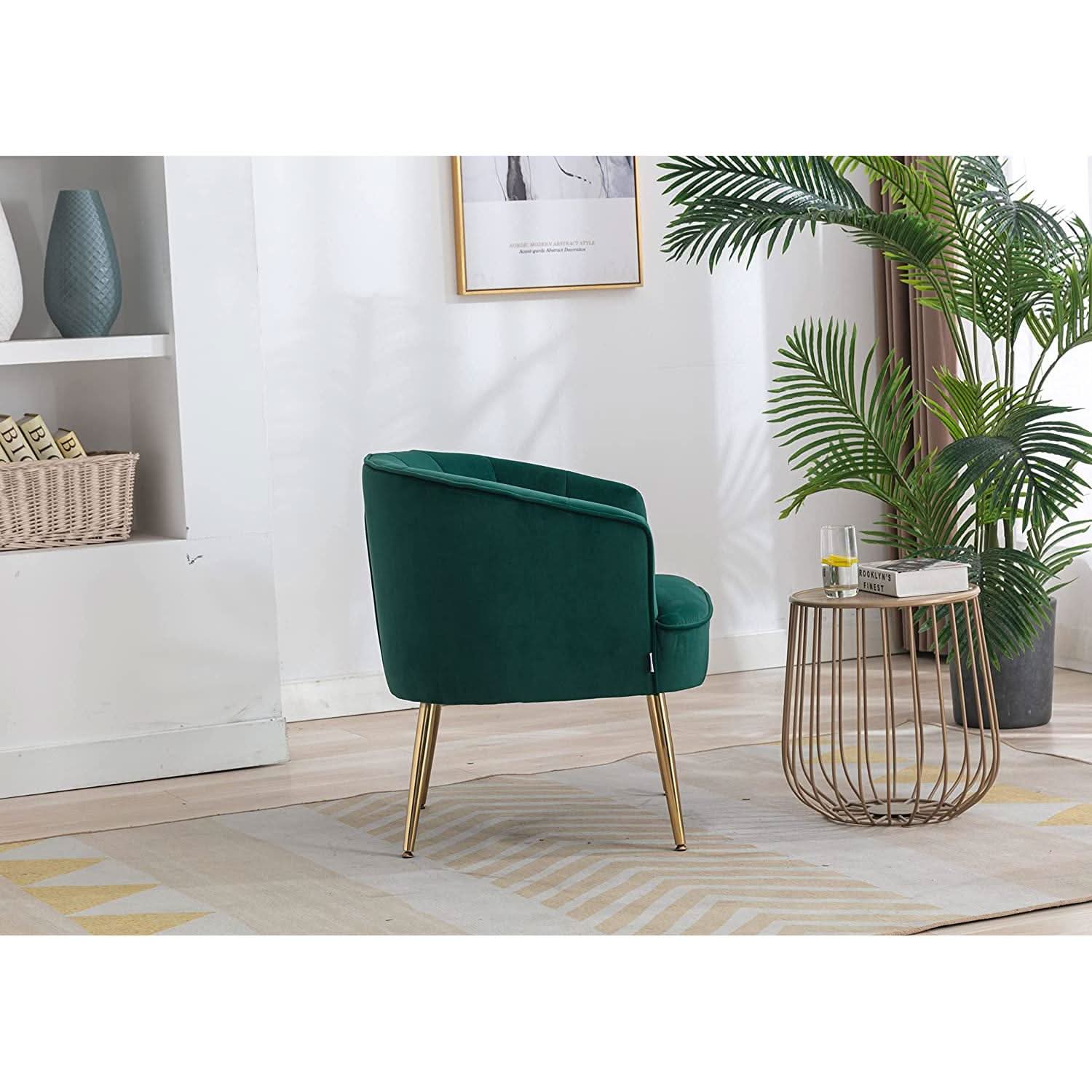 The Verdant Chair | Emerald Velvet & Gold