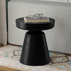 The Elise Accent Table | Sculptural Solid Hardwood