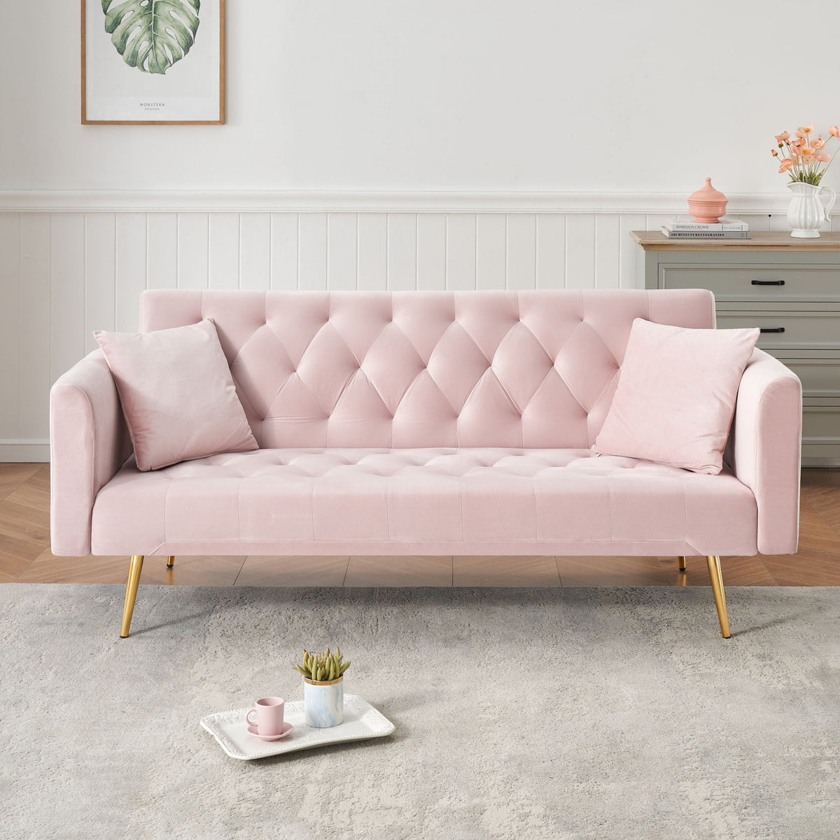 The Célia Sofa Bed | Convertible Velvet Seating