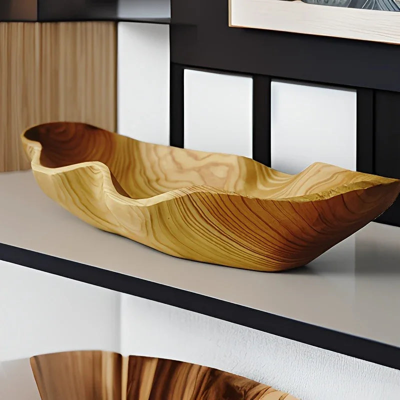 The Lucile Wood Tray — Natural Grain — product view