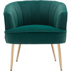The Verdant Chair | Emerald Velvet & Gold