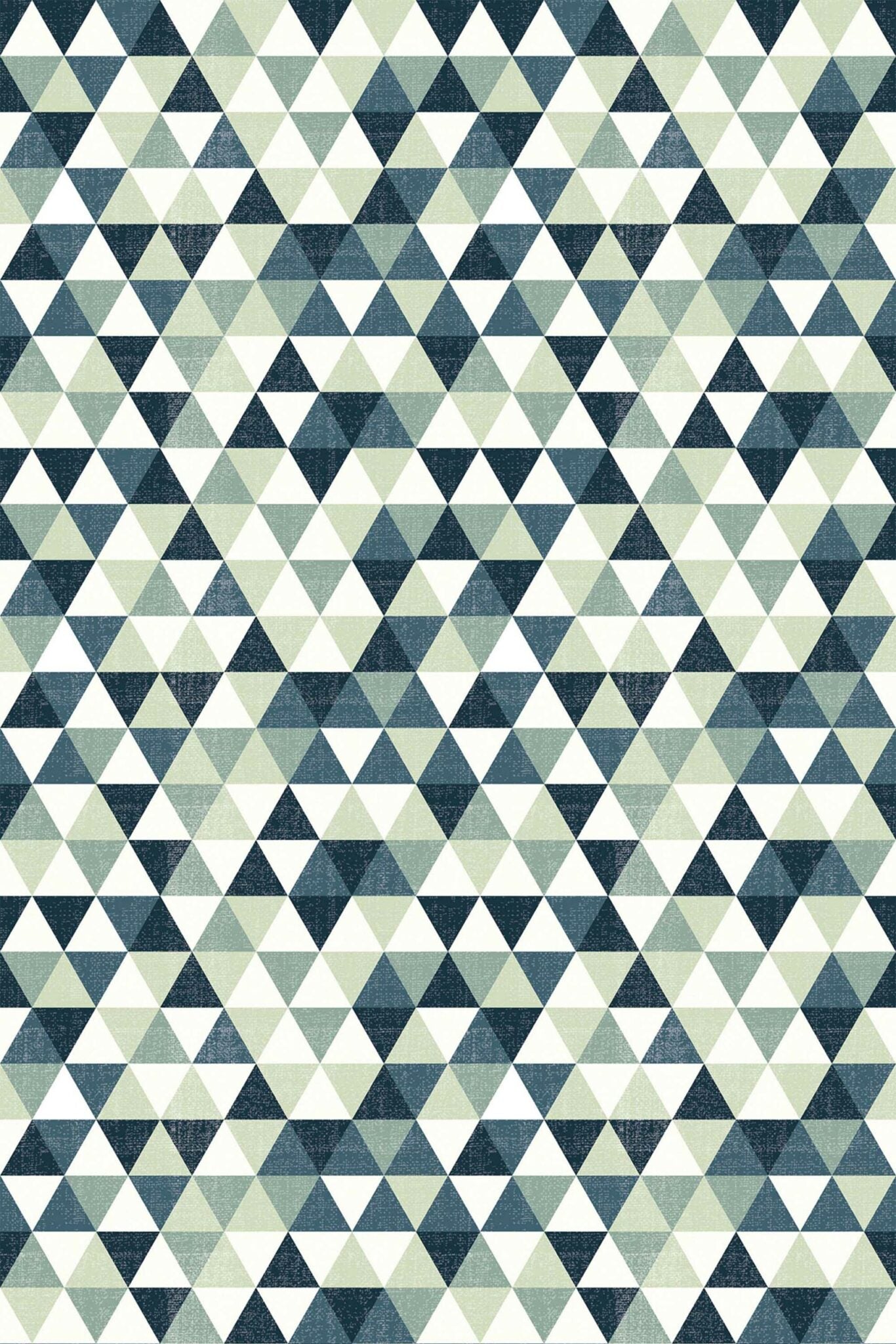 The Amandine Wallpaper — Forest & Slate Mosaic — geogreen canvas non pasted 