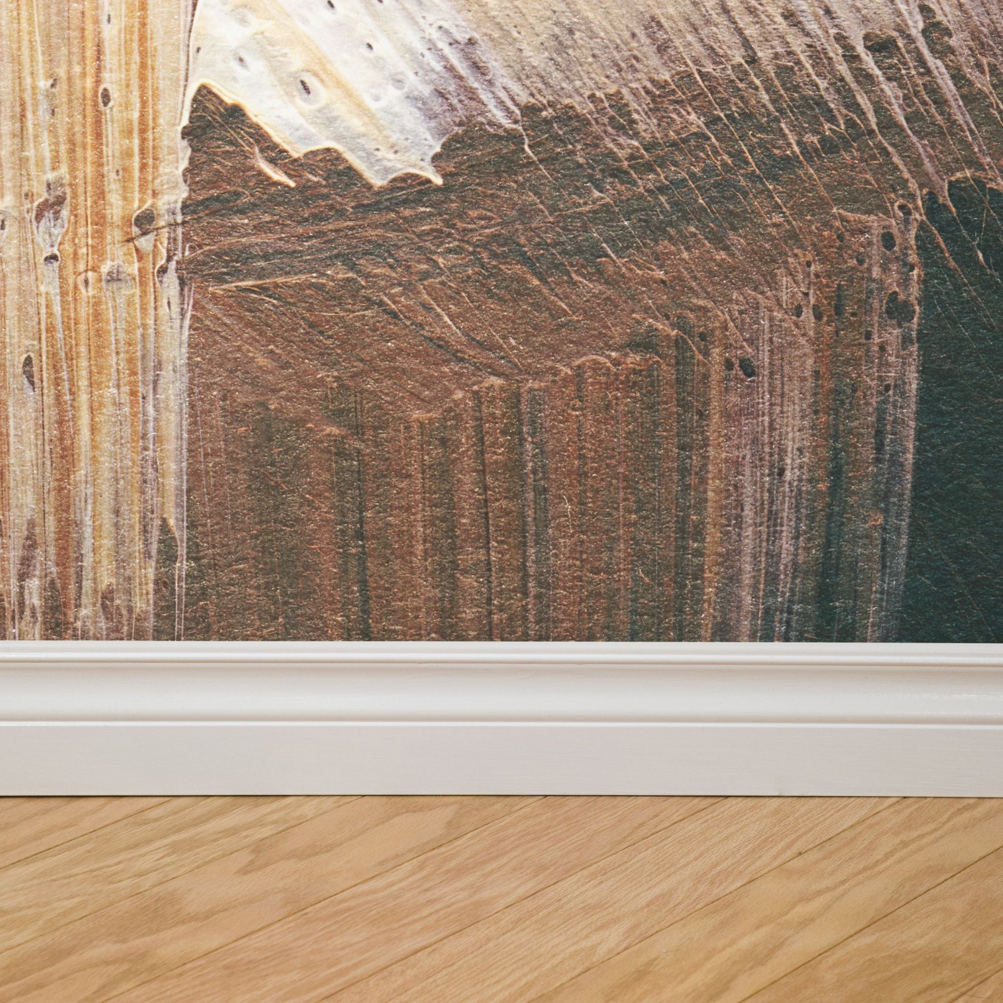The Améline Wallpaper — Terracotta Brushstroke — darling baseboard jpg