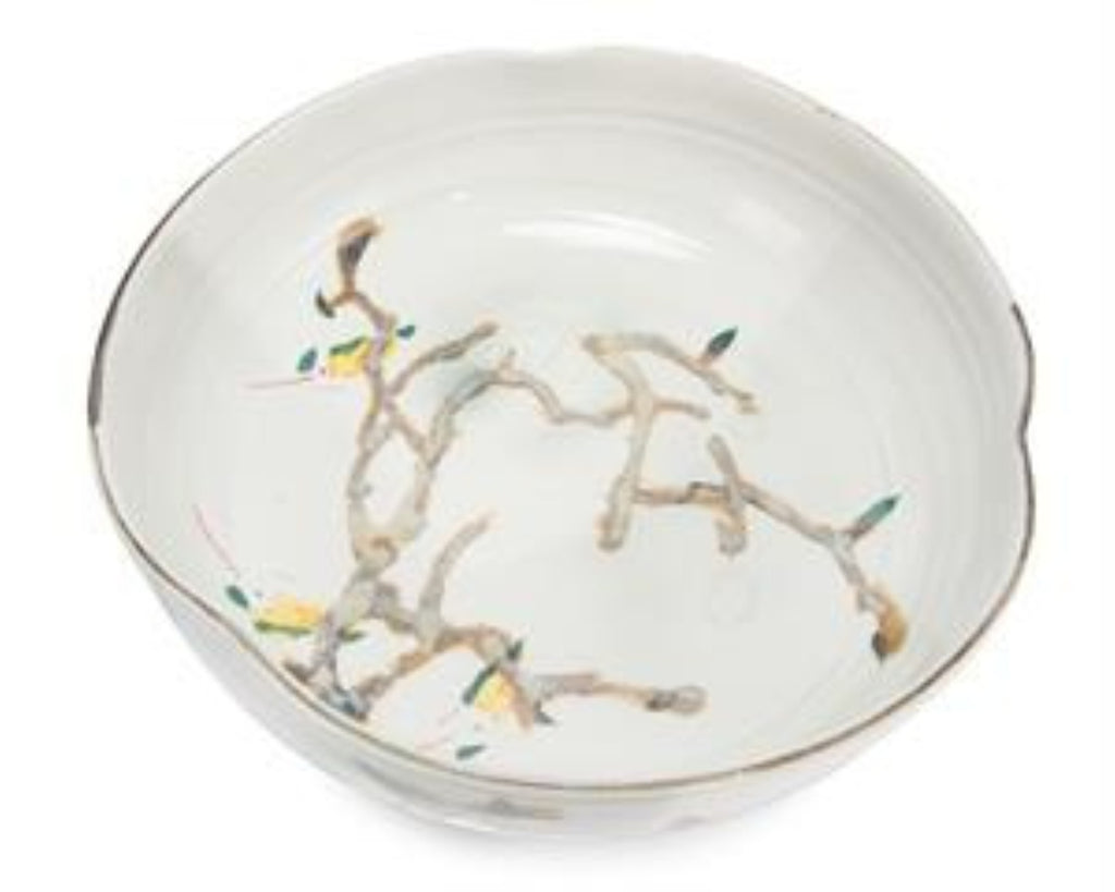 The Nadine Bowl | Painterly Teal Porcelain