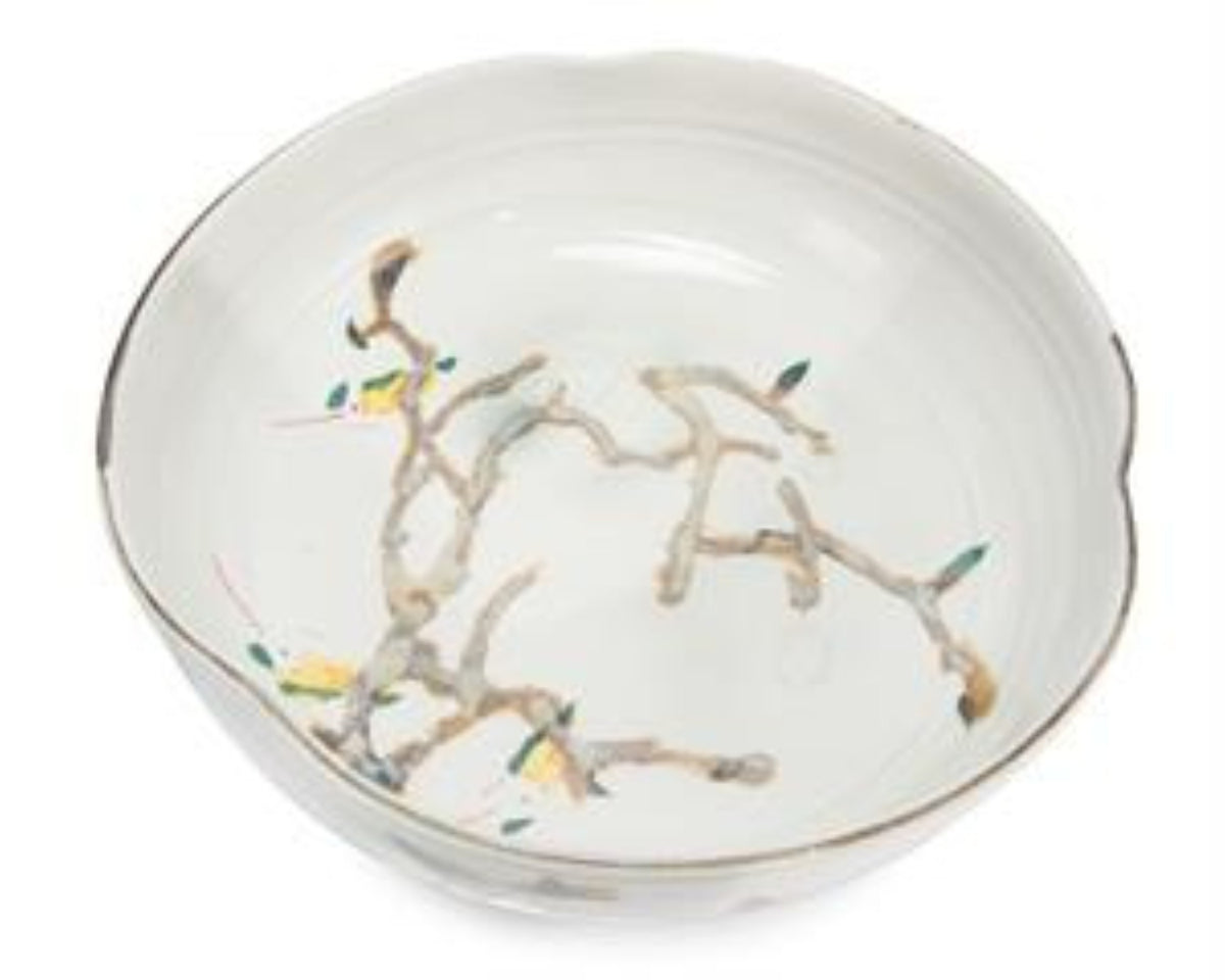 The Nadine Bowl | Painterly Teal Porcelain