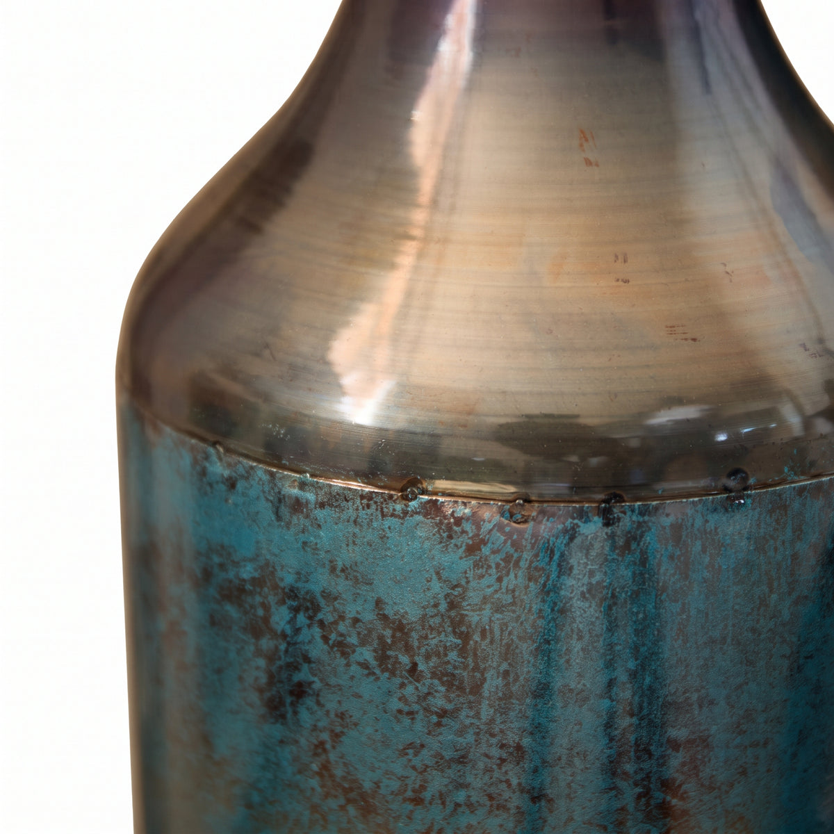 The Fleurine Vase Trio | Fire-Patinated Metal