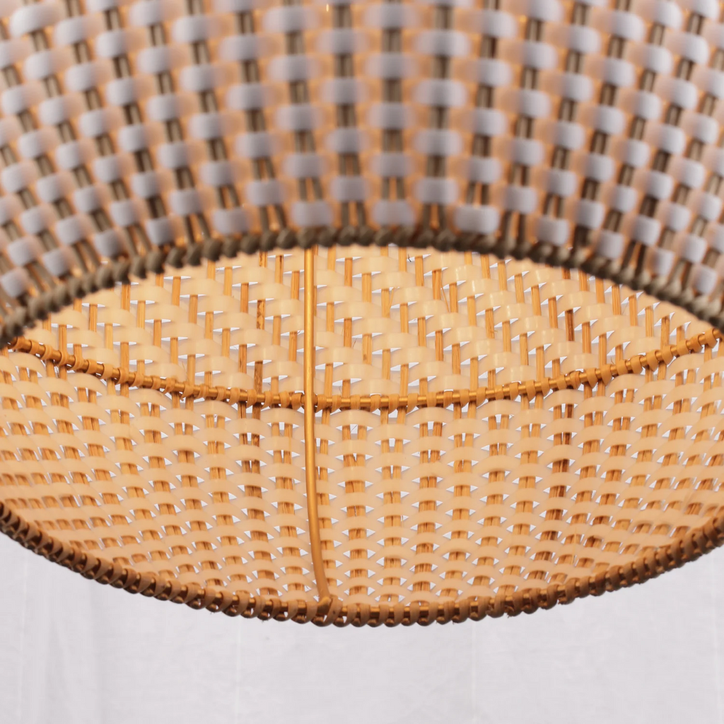 The Zanzibar 3-Light Pendant — Woven Rattan — pen png