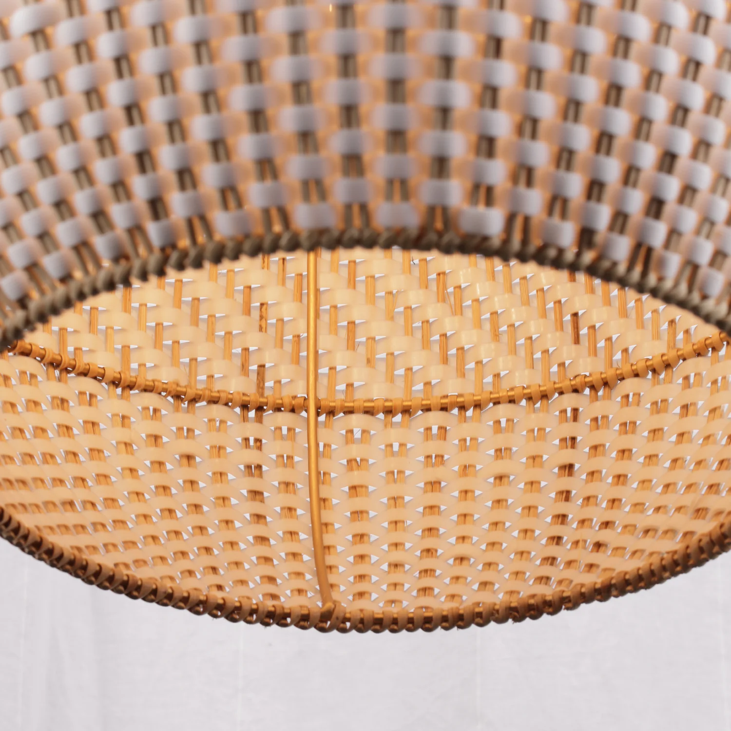 The Zanzibar 3-Light Pendant — Woven Rattan — pen png