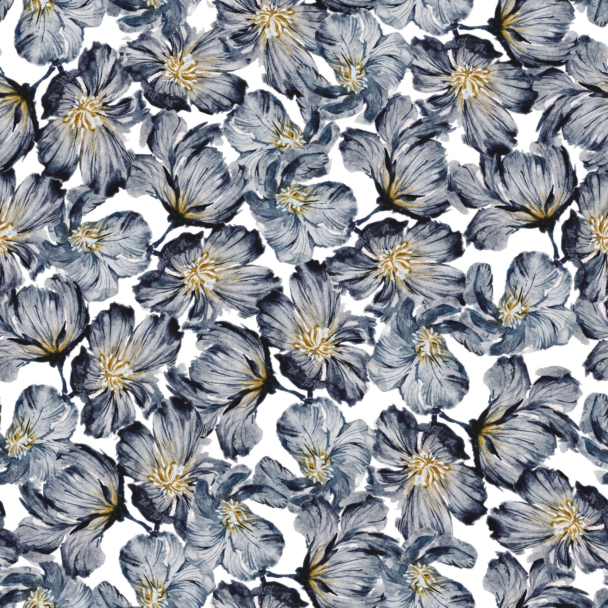 The Solange Wallpaper — Slate Watercolor Bloom — bbb faa jpg