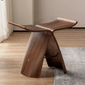 The Cléo Stool — Curved Wood & Steel — product view