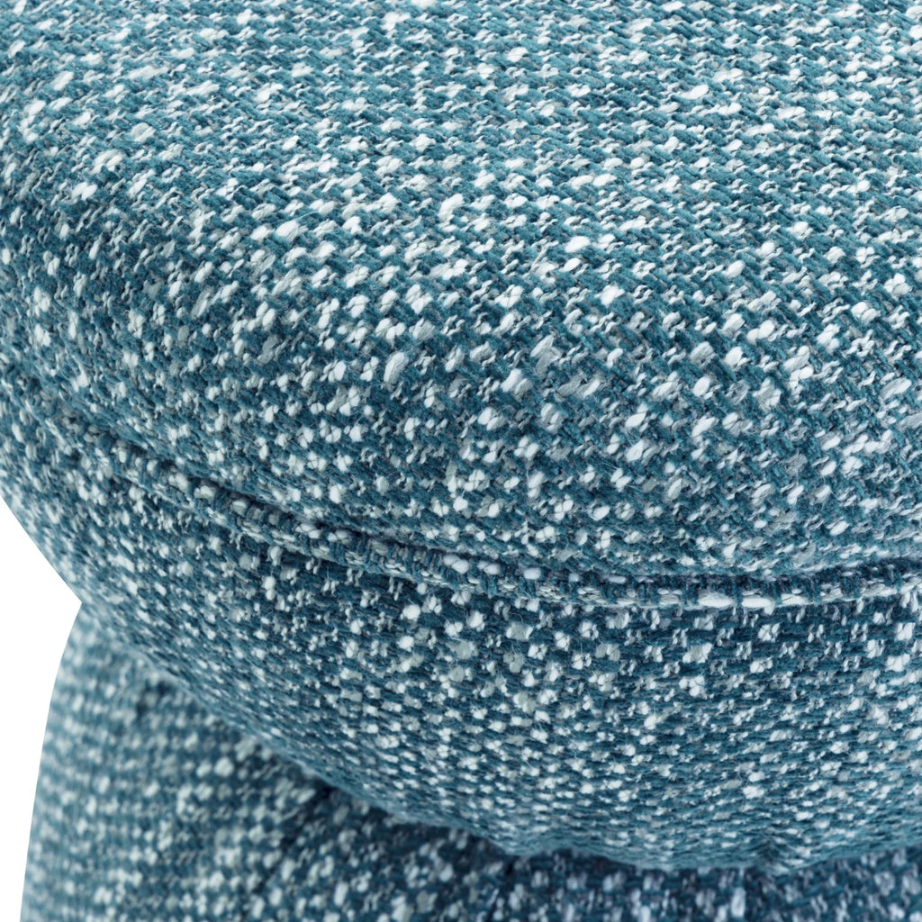 The Tomlin Ottoman — Teal Performance Chenille — tealottoman jpg