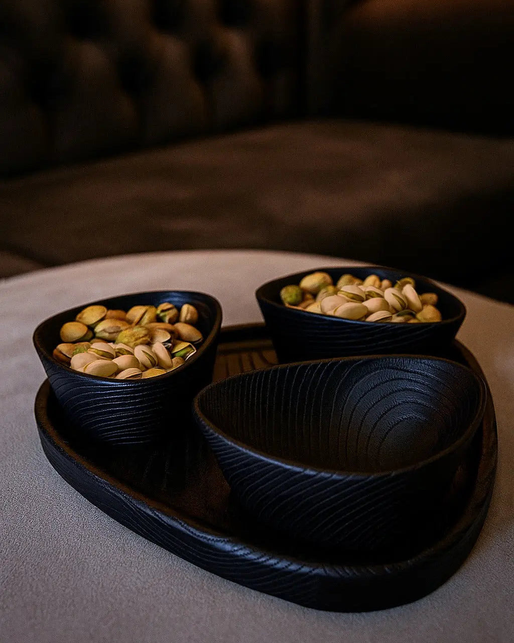 The Marcel Nut Bowl Set | Walnut Wood