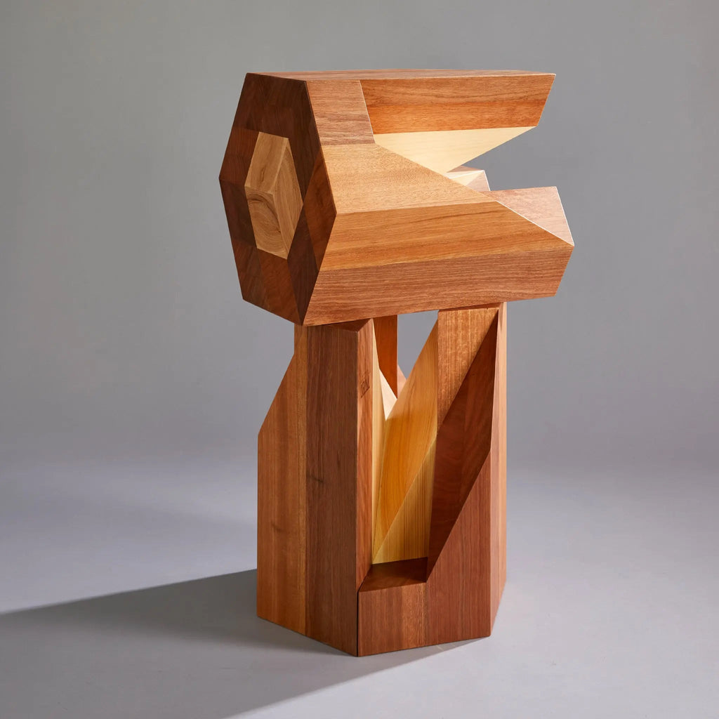 The Yosegi Stool Pair | Japanese Parquetry Wood